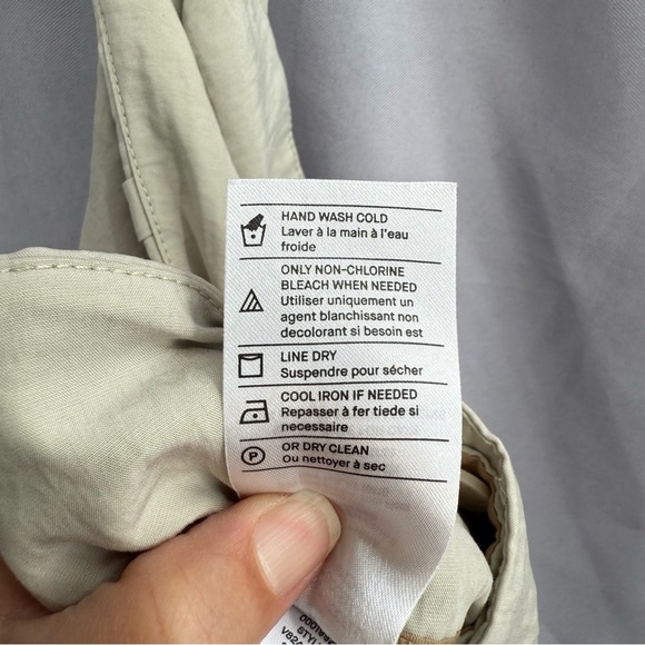 Vince Cream High Rise Tie Waist Lightweight Tencel Trouser Pants Size 2 - Picture 5 of 5